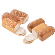 Bakkersbrood tijger of Ribbelbrood wit, bruin of fijn volkoren